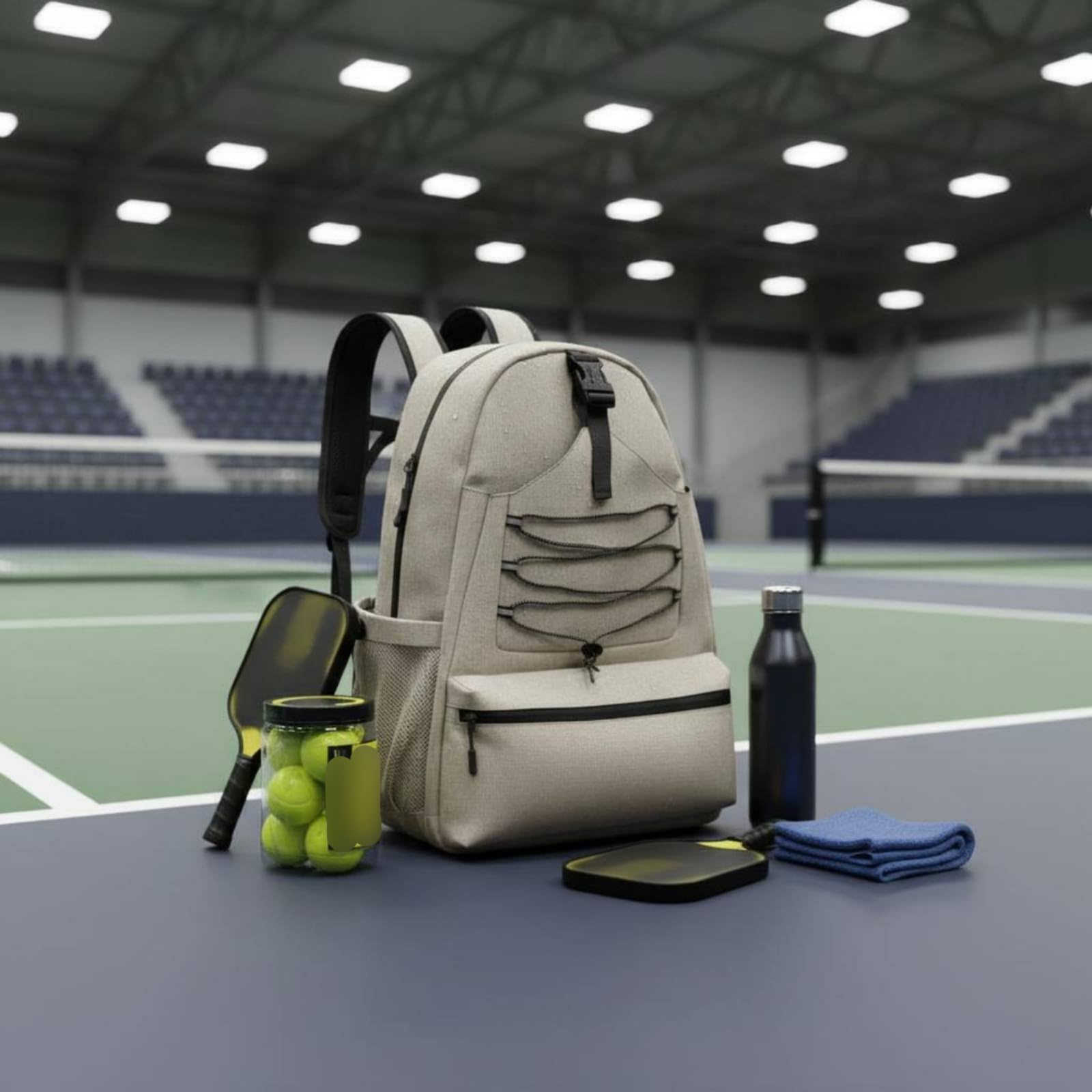 Perfeclan Funda para Raquetas de Entrenamiento Mochila Deportiva Raquetero Pickleball Badminton con Tirantes Curvos Oxford Adecuada para Entrenamiento Gimnasio y Rutas en Ciudad