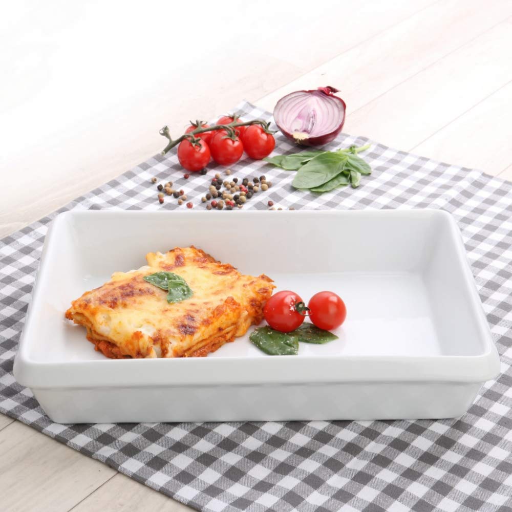 Holst Porcelaine GU 14535 FA1 Plat et étals Coupelle rectangulaire, Blanc, 35 x 26 x 6,8 cm