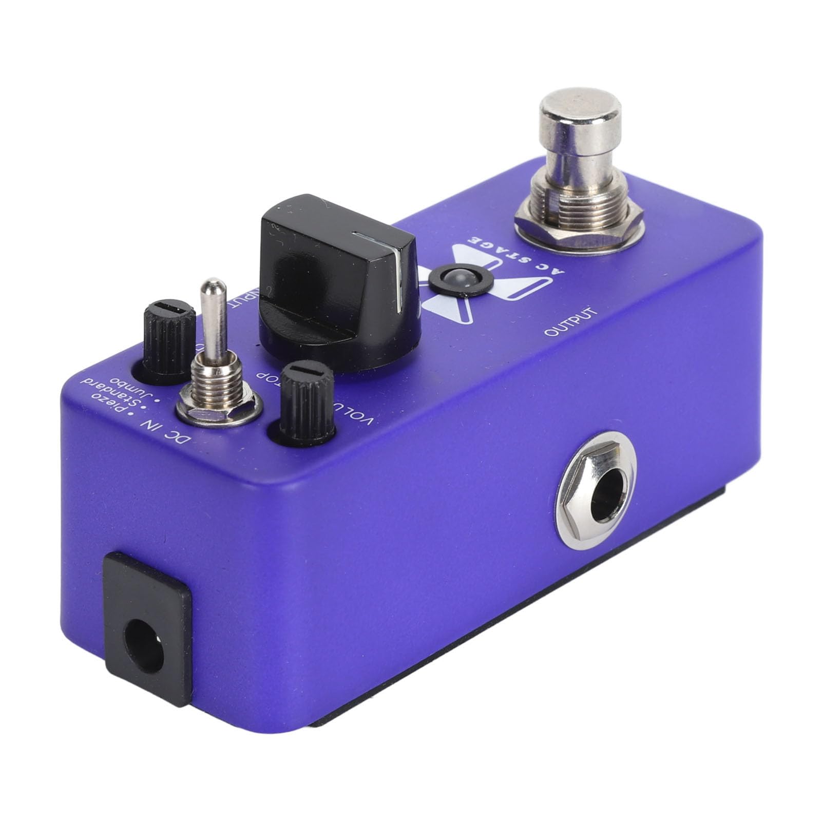 Pédale D'effet de Simulation de Guitare Acoustique en Alliage D'aluminium, 3 Modes D'effets, Mini, Coque Métallique à Large Application, pour la Pratique Quotidienne