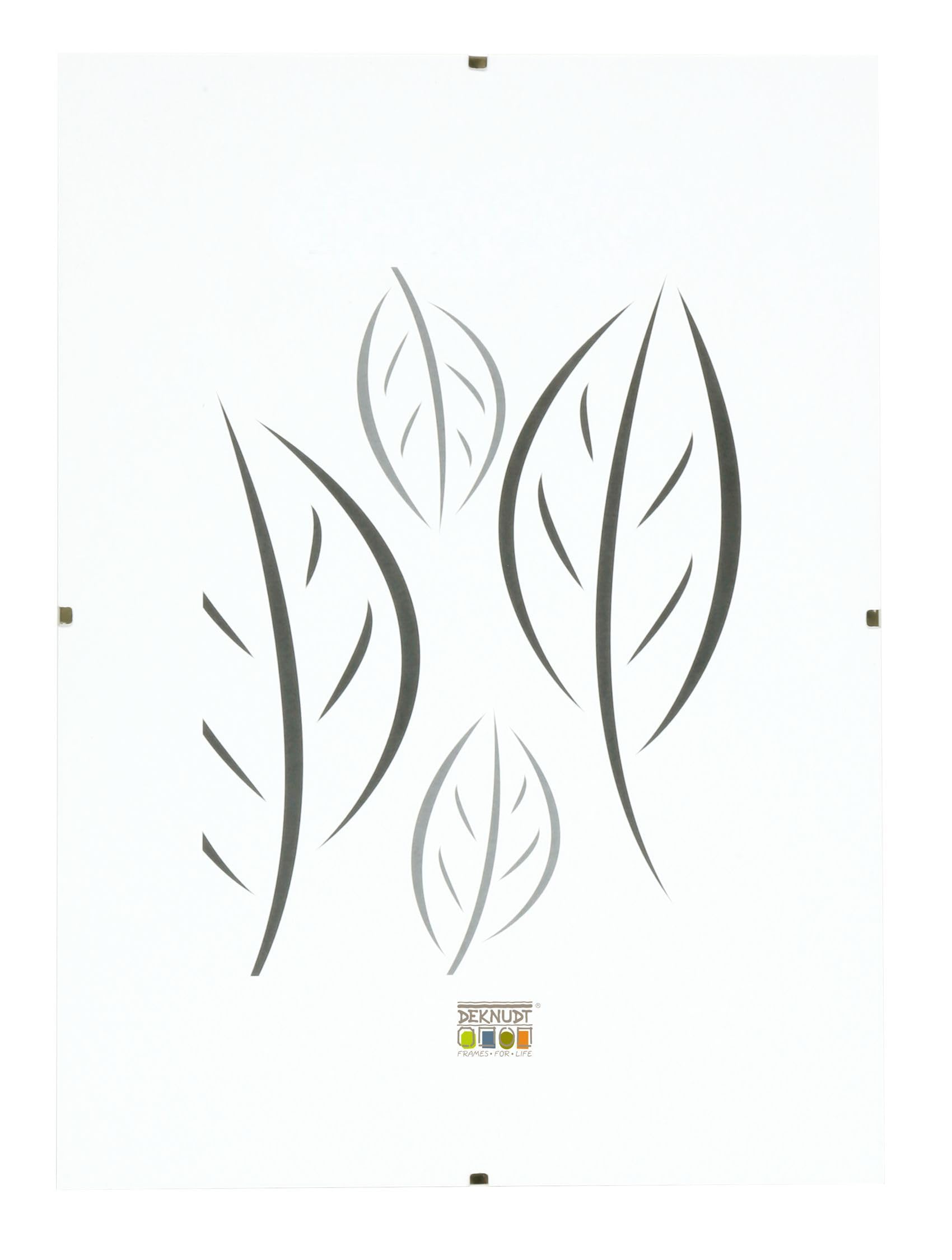 Cadre photo sous verre Deknudt 40x50 cm avec fixation clips