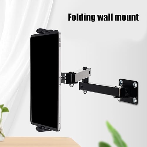Miniatura 8 de Tablet Wall Mount Stand Aluminum Tablet Holder Adjustable Arm for 4-13Inch Devices for Kitchen and Office Use Phone Bracket