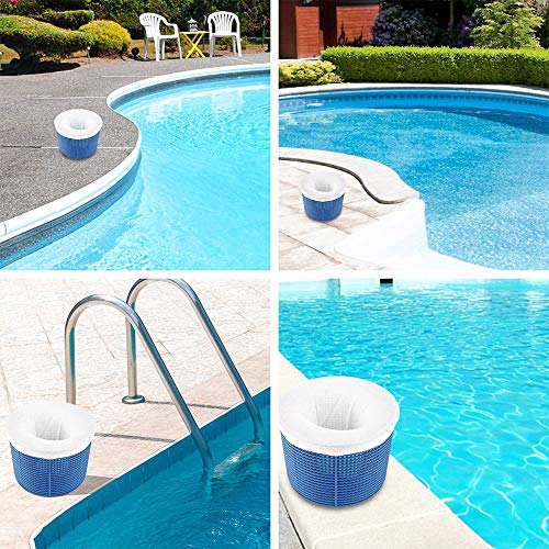 NA, meias de nylon para escumadeira de piscina duráveis e reutilizáveis, rede de filtro de piscina c