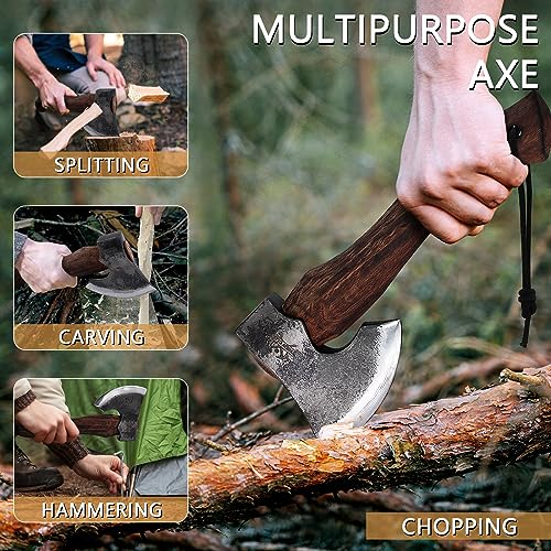 11-Inch-Hatchet-Camping-Axe-with-Leather-Sheath-Bushcraft-Axe-for-Chopping-and-Wood-Splitting-Perfect-for-Outdoor-Survival-and-Adventures