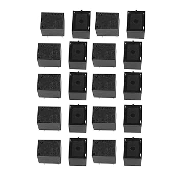 Ubersweet Imported 20Pcs DC12V 10A 4 Terminal NO Miniature Power Electromagnetic Relay
