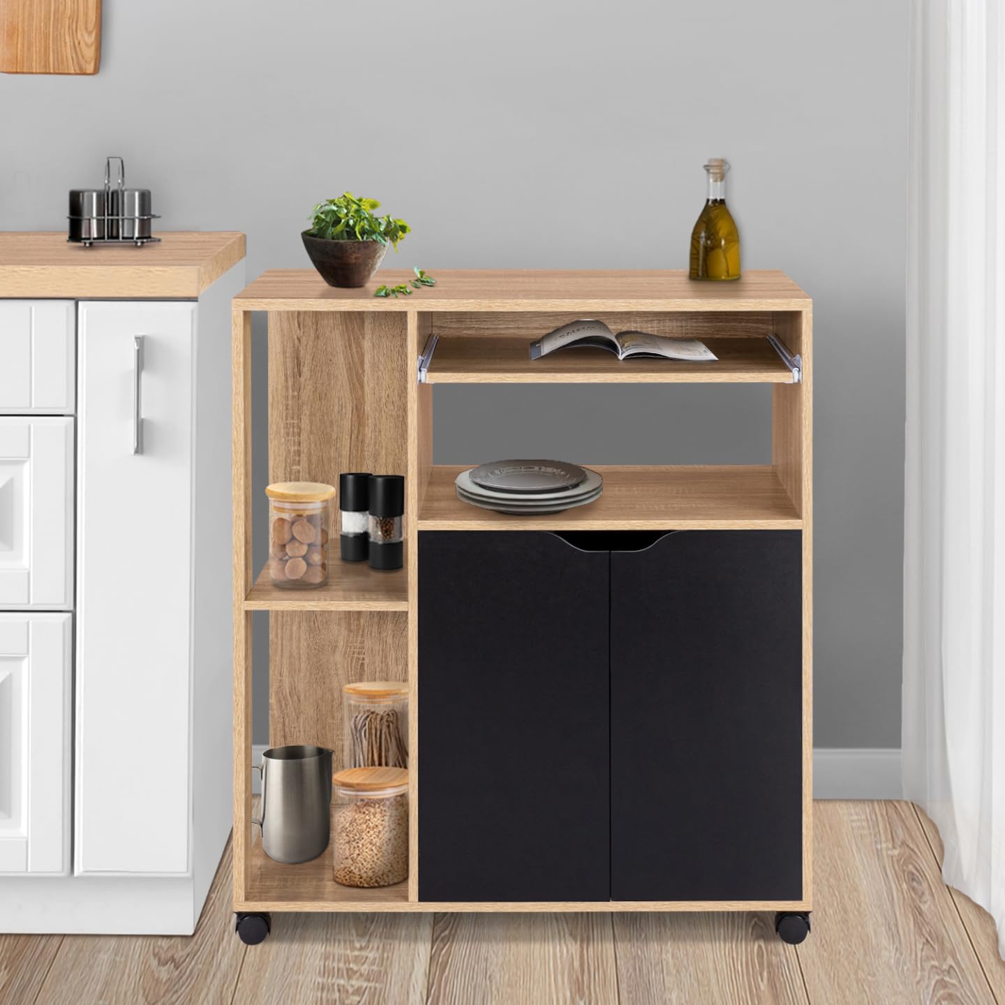 IDMarket - Desserte de Cuisine COSI Bois et Noir