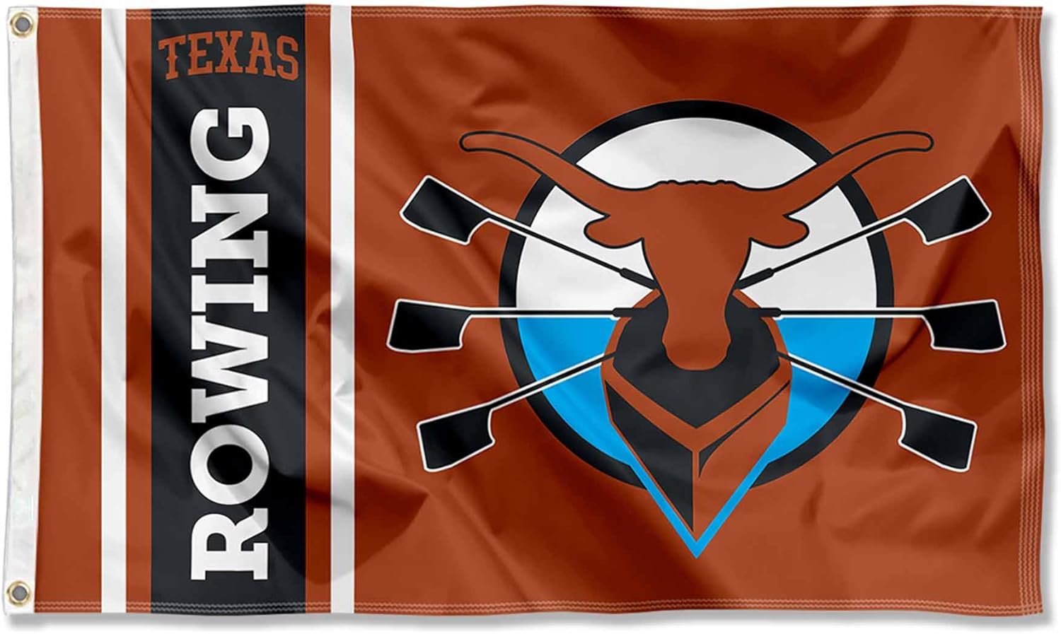 Texas Longhorns Rowing 3x5 Grommet Flag