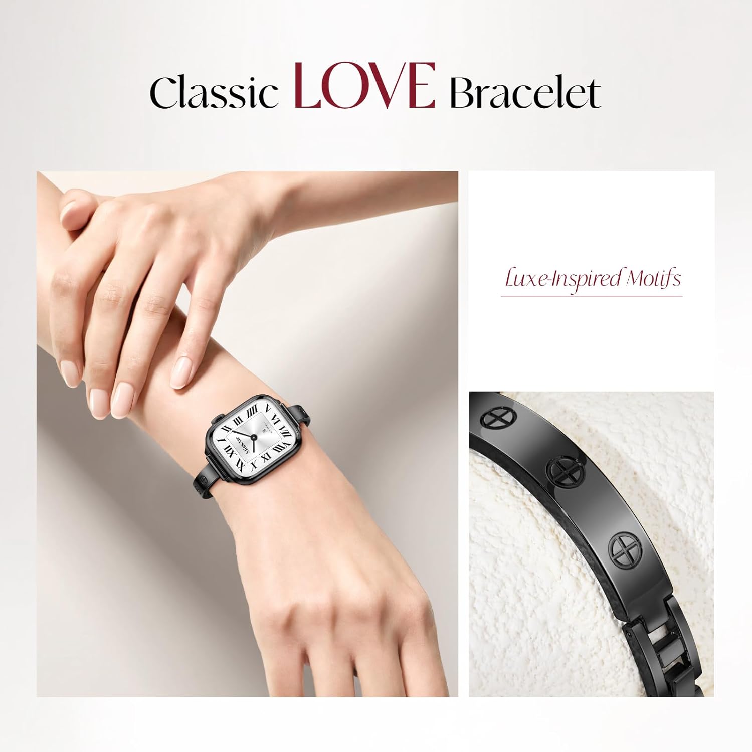 Missair Slim Bands Compatible with Apple Watch 38mm 40mm 41mm 42mm 44mm 45mm 46mm 49mm for Women, Thin Bracelet Dressy Designer Stainless Steel Metal Strap for iWatch Series 11 10 9 8 7 6 5 4 SE Ultra - Image 3