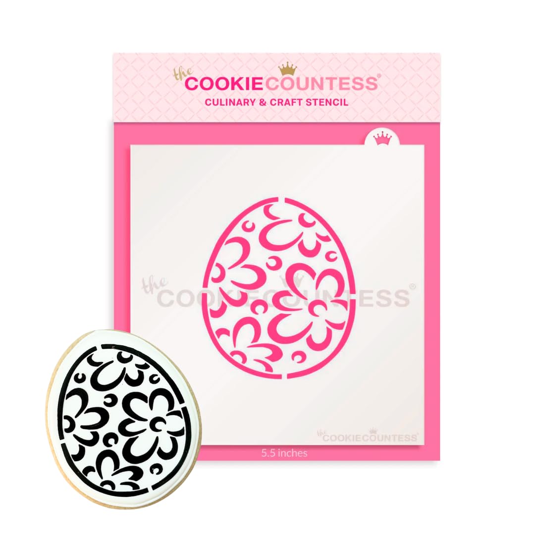 Easter Egg Flowers PYO Stencil - Drawn by Krista