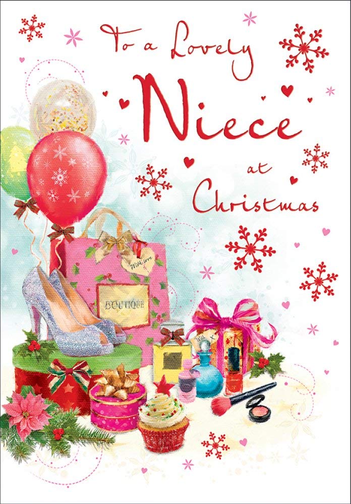 Piccadilly Greetings Traditional Christmas Card Niece - 9 x 6 inches - Regal Publishing C85327