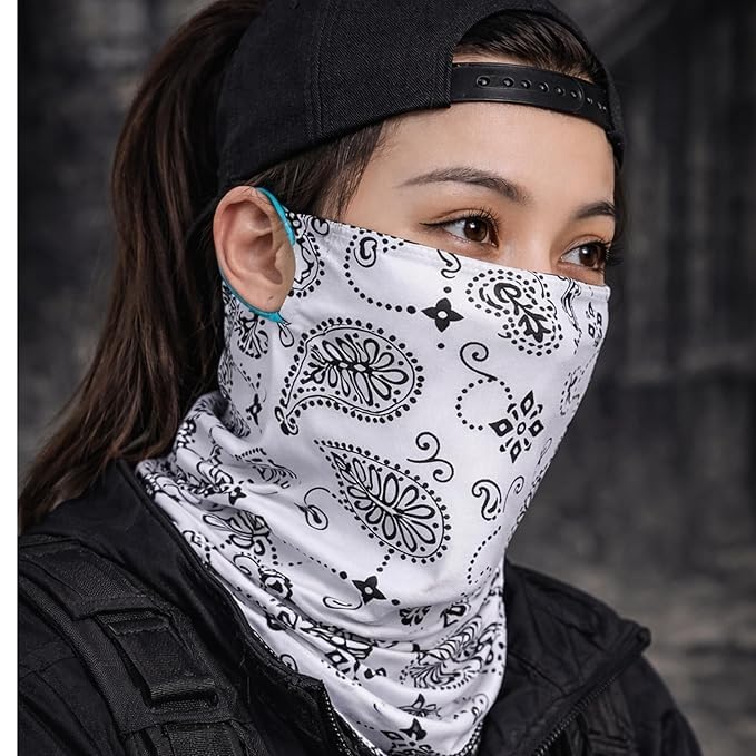 Image of Sun UV Protection Face Cover Scarf Mask Neck Gaiter Breathable Windproof Bandana Neck Gaiters