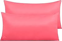 Vista 65 de NTBAY - Fundas de almohada de satén con cremallera, súper suaves y lujosas fundas de almohada