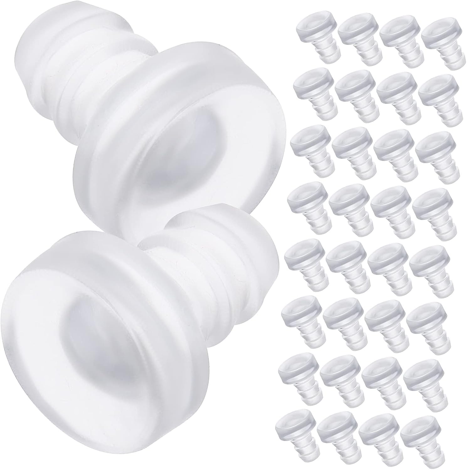 200 Pcs Stem Bumpers for Cabinet Doors Noise Reduction