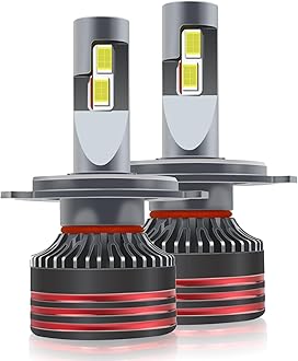 Car LED H4 Headlights With Integrated Distance And High Power Car Headlights With Front Drive And Temperature Control Decoding