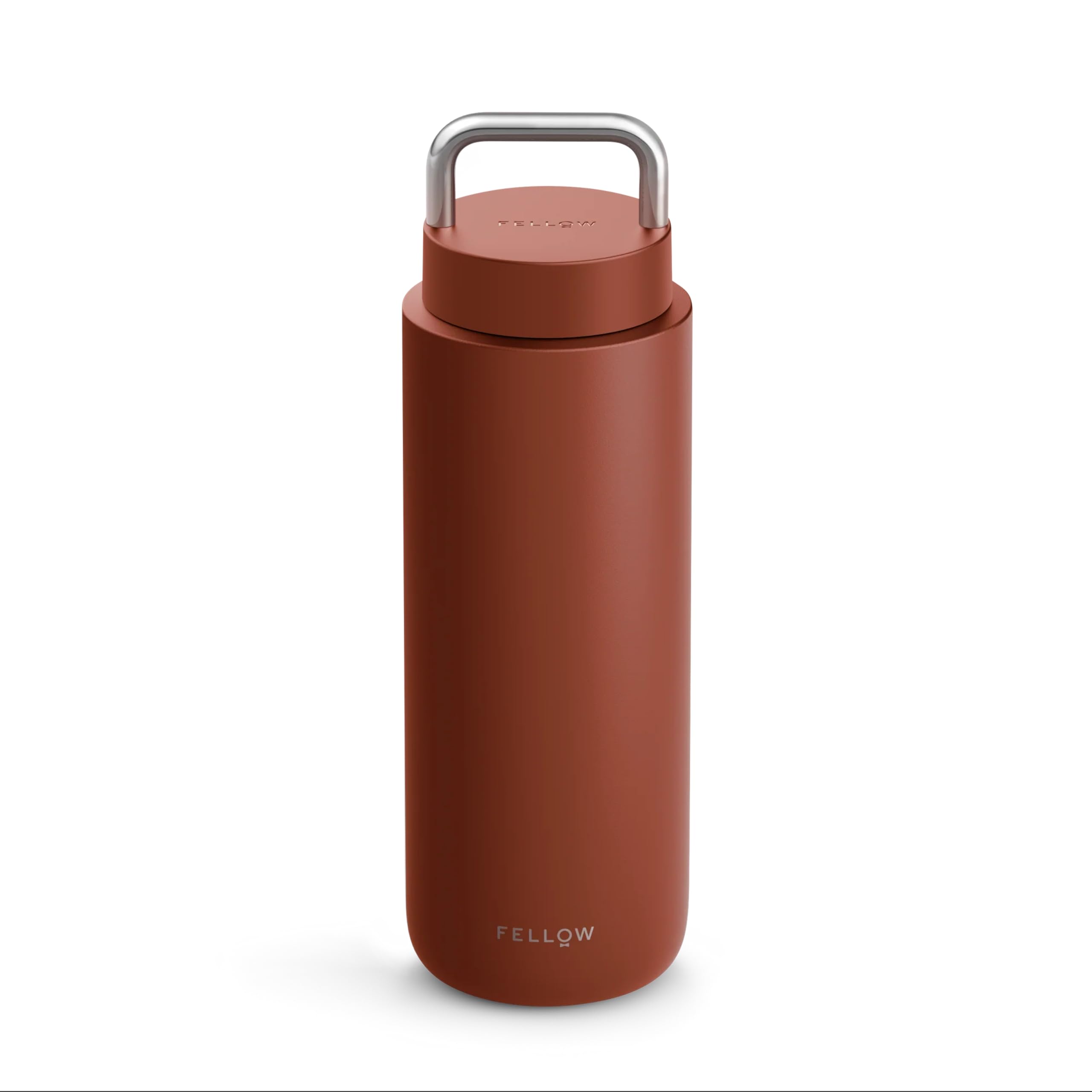 Fellow 32 oz Carter Carry Water Bottle - All-Day Hydration, Leak-Proof Lid, Vacuum Insulated Stainless Steel Tumbler,Keeps Heat for 12 Hours/Stays Cold for 24 Hours Dishwasher Safe - Sienna