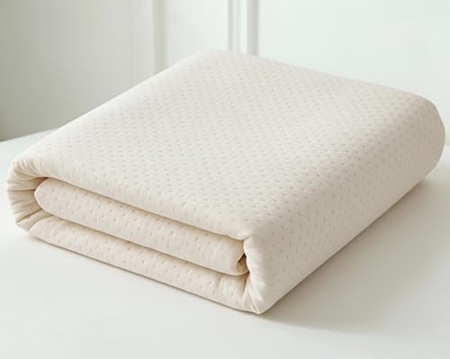 Protector de colchón de algodón orgánico, tamaño King, 100% impermeable, refrescante naturalmente para personas que duermen con calor, certificado