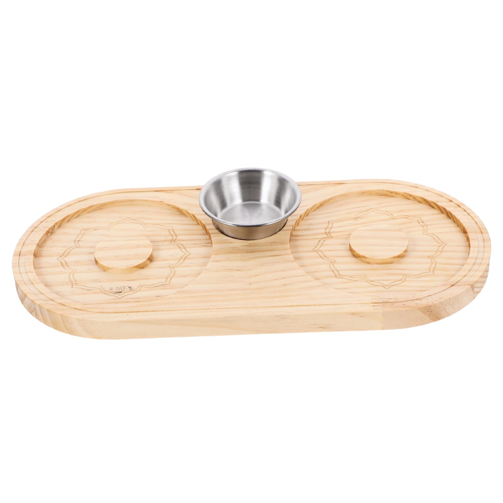 FUNOMOCYA Margarita Salt Dipper Wooden Salt Sugar Holder Home Bar Tool Bar Accessories for Cocktail Salt Tray