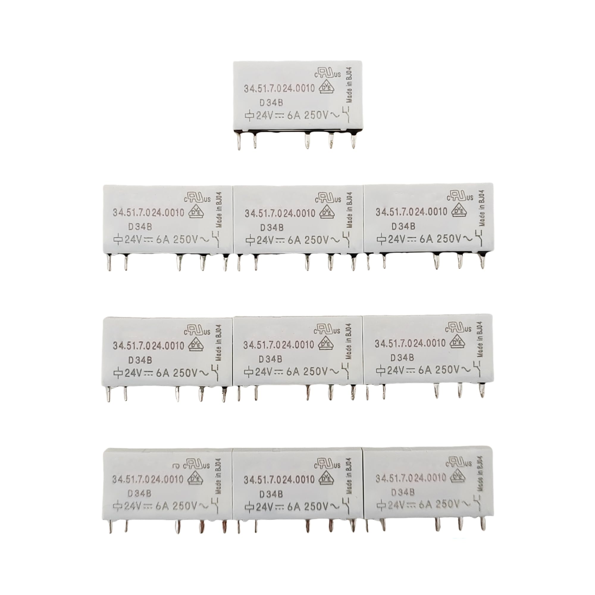 Relais 24V 6A 34.51.7.024.0010 évite le blocage des circuits imprimés de commande - Pack 10