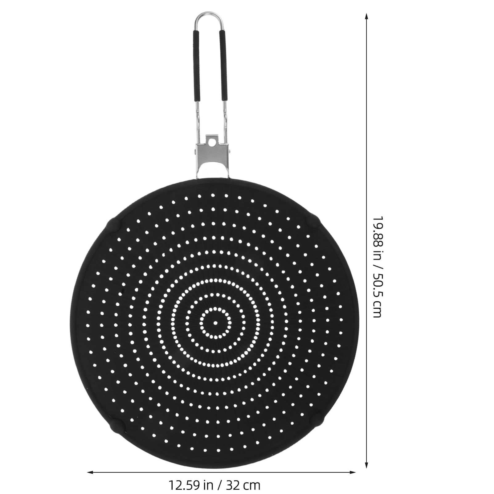 Zerodeko Coperchio Silicone Schermo Antispruzzo Acciaio Inossidabile Design Pieghevole per Protezione Caldo per Cucinare e Friggere