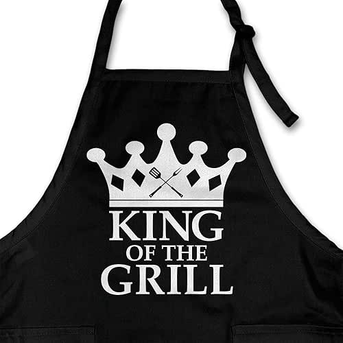 Funny BBQ Grilling Apron with Pockets - King of the