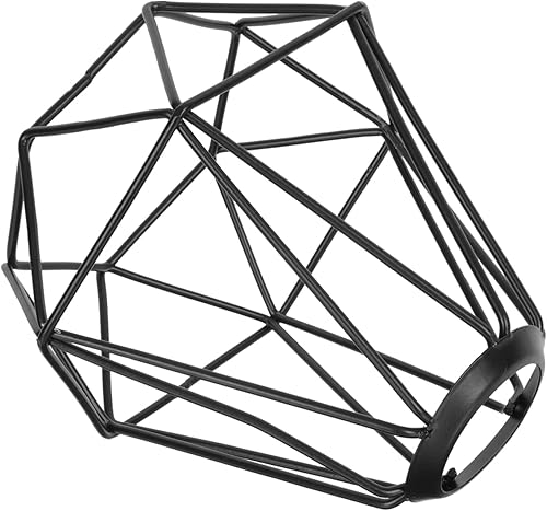 Miniatura 1 de Pantalla de hierro 2 piezas pantalla colgante lámpara lámpara lámpara pantalla pantalla negro lámpara sombra jaula negro pantalla lámpara lámpara