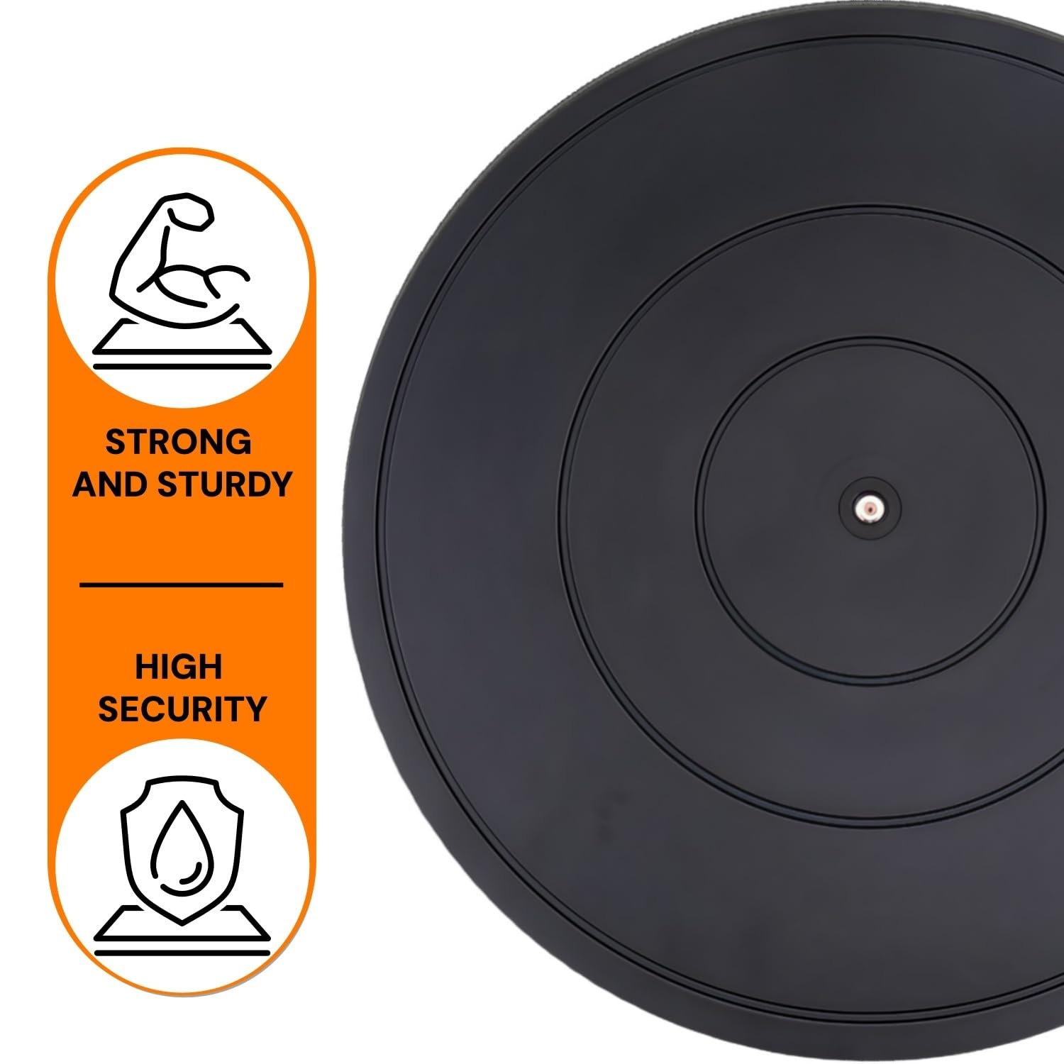 Plateau Tournant Universel,Solide Plateau Tournant à 360°,Support Pivotant Résistant,Tourne-Disque Rotatif pour Plantes en Pot Haut-Parleurs Ordinateurs Portables Moniteurs (40cm)