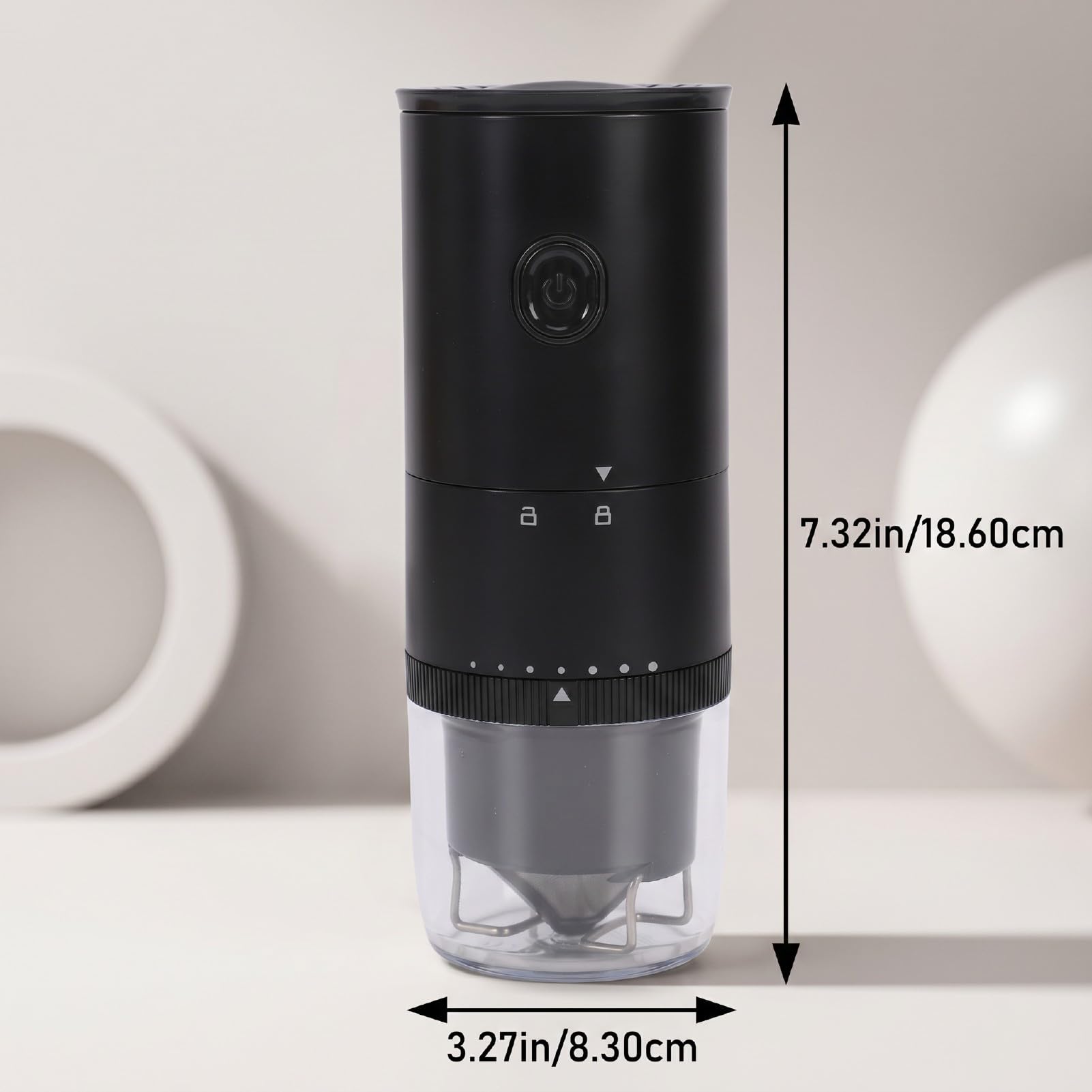 Molino de Café Eléctrico, Tapa Extraíble, Capacidad para 25 Tazas, for