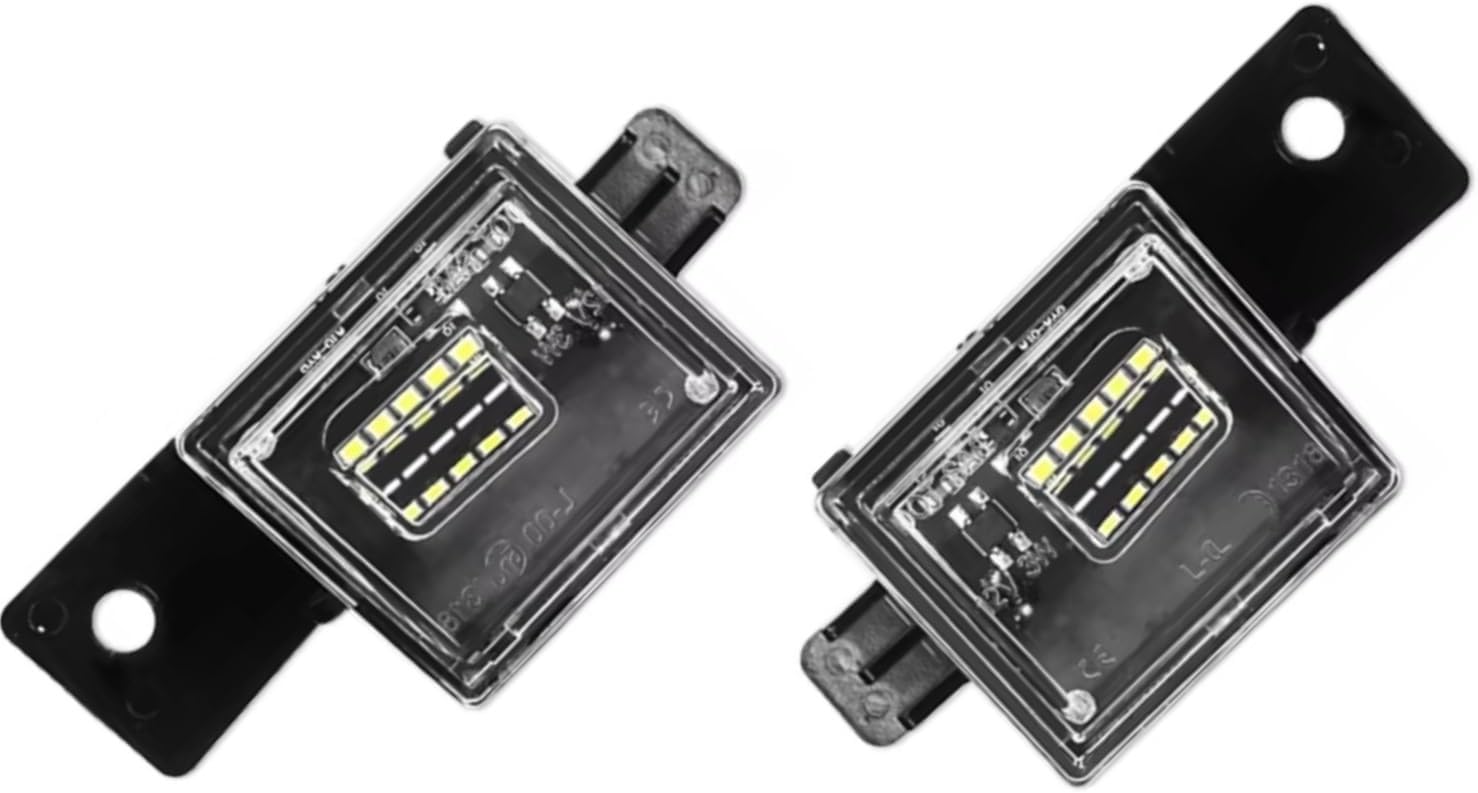 License Plate Light Kit Compatible With GMC For Sierra 1500 2500HD 3500HD 2019 2020 2021 2022 2023 2024 2025 Rear License Plate Lamps Assembly GM2875100 GM2875101