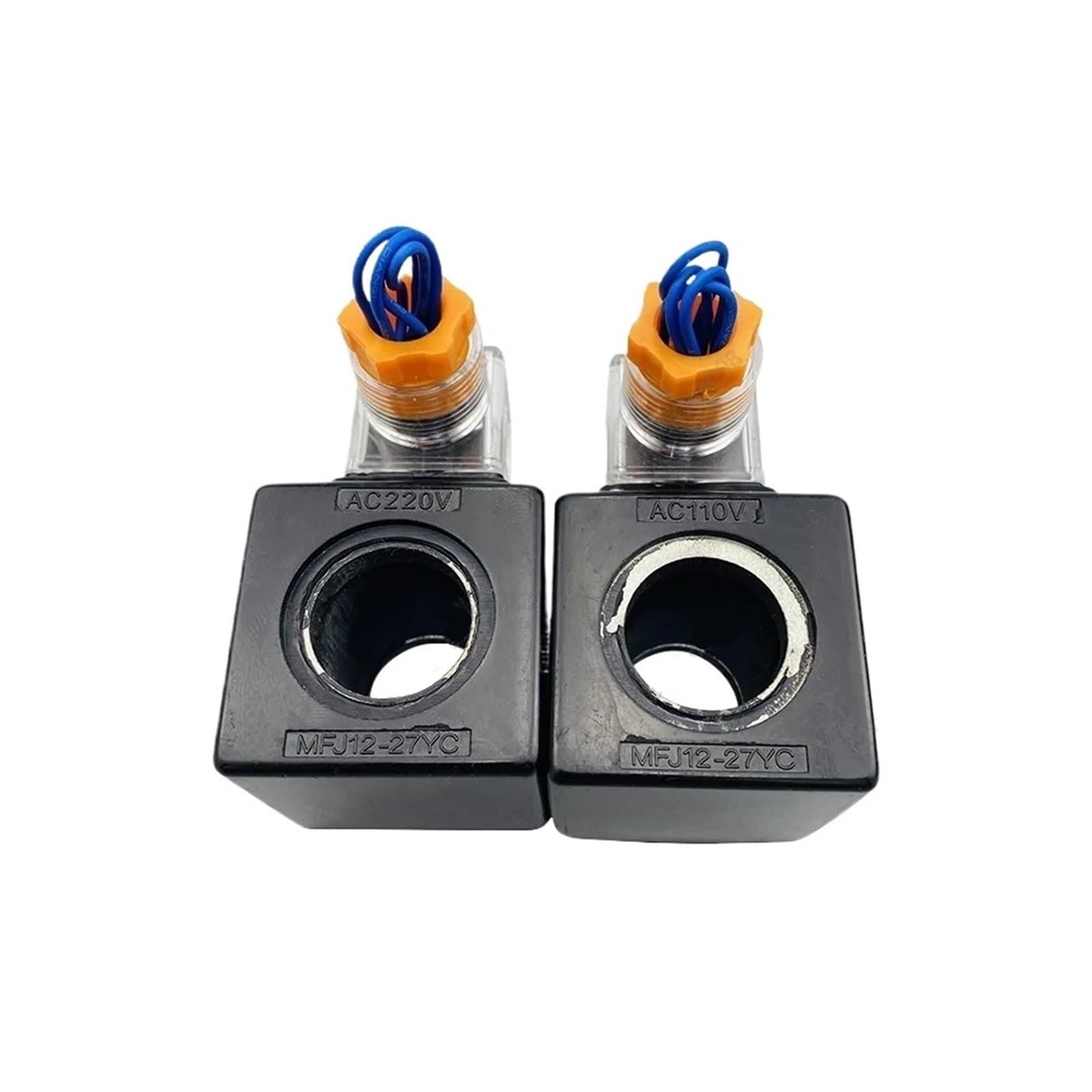 WQGQPXOB 1pcs Coil Control Inner Hole 22mm Long 45mm AC110V/220V MFJ12-27YC MFJ12-54YC(MFJ12-54YC AC110V)