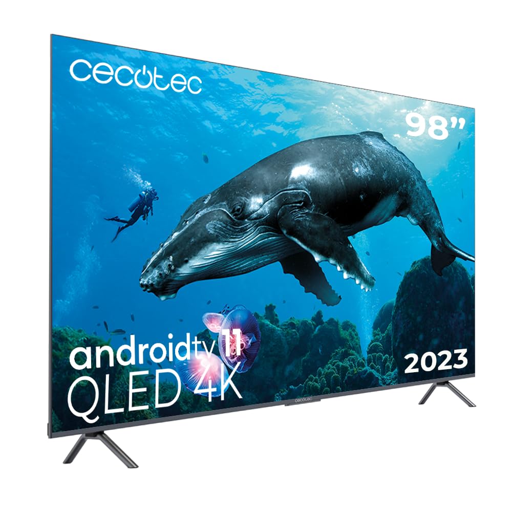Cecotec Televisor QLED 98" Televisor QLED 98 con HDR y Android TV