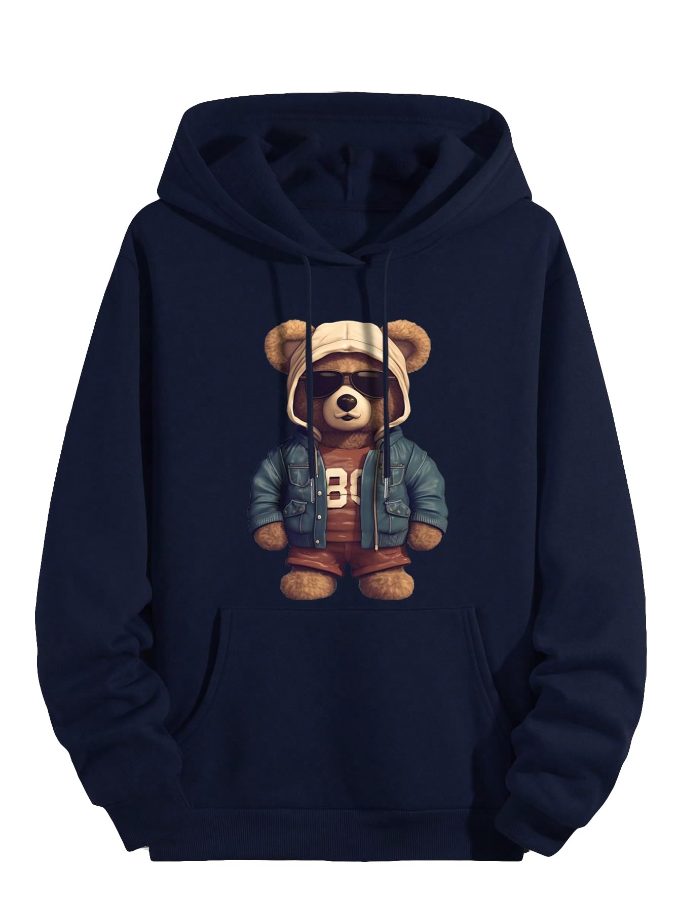Graphic Hoodie Teddy Bear Logo Hoodie GORGLITTER Men's Bear