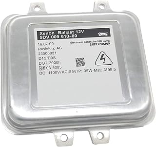 5DV00961000 Xenon HID Headlight Ballast 12V Control Unit Igniter Module D1S D1R Replacement for X5 X6 Regal Viano W639 LCI Saab 9-5 Skoda 63117248050 5DV 009 610-00