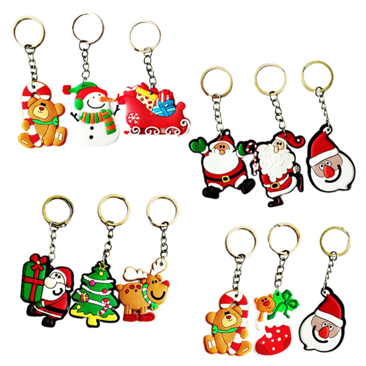 105stücke Weihnachts Schlüsselanhänger Charmante Schlüsselringe Für Junge Mädchen Taschen Dekorative Weihnachts Gadgets Für Mädchen Und Jungen