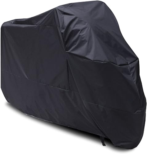 Miniatura 2 de Impermeable a prueba de polvo moto moto cubierta todo clima protección al aire libre para Yamaha Suzuki Honda Motocicletas XXL Negro Universal