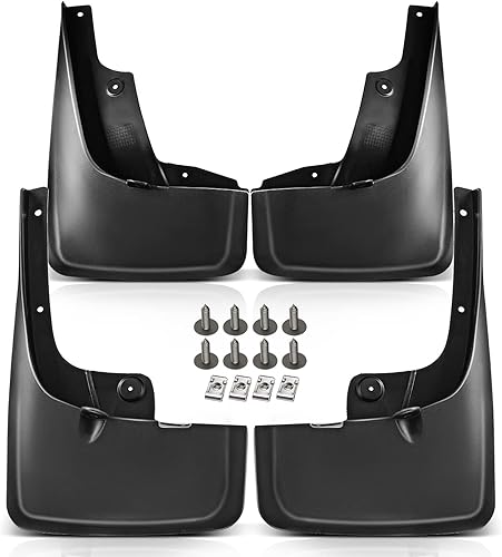 A-Premium Juego de 4 unidades de guardabarros con kits de herramientas compatibles con Toyota 4Runner, 2010-2023, (sin guardabarros y estribo)