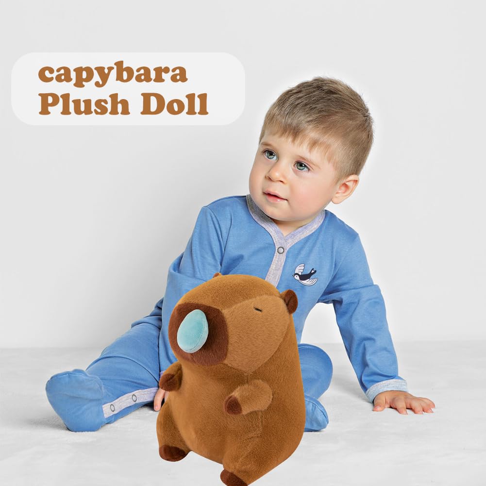 ZPSOSPZ Capybara Cute Capybara Plush Toy,Realistic Soft Stuffed Animal ,Capybara Plush Toy,Animal Capybara Toy,Super Soft Cute Rodent Stuffed Animal Doll for Kids - Image 4