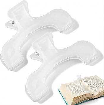 2Pcs Solid Color Book Page Clips, Reading Book Holders for Teachers, Students, Book Lovers, Perfect for Classroom, Office, Kitchen, 4.72x2.75in