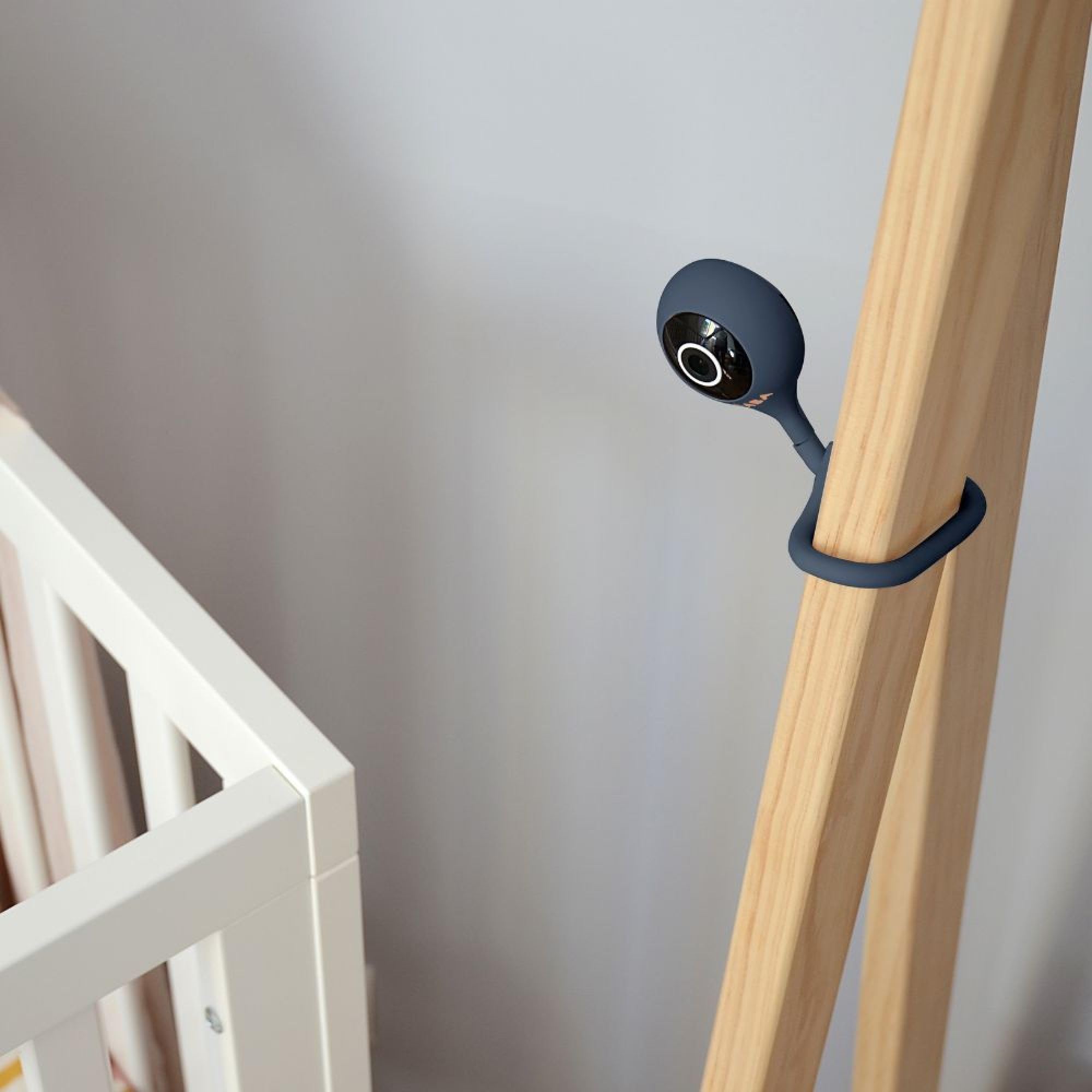 Béaba, Ecoute Bébé Vidéo, Babyphone Zen Connect, Caméra Full HD 1090p, Talkie-Walkie, Longue Portée, Connexion Mobile et WiFi, Berceuses, Tige Flexible, Night Blue