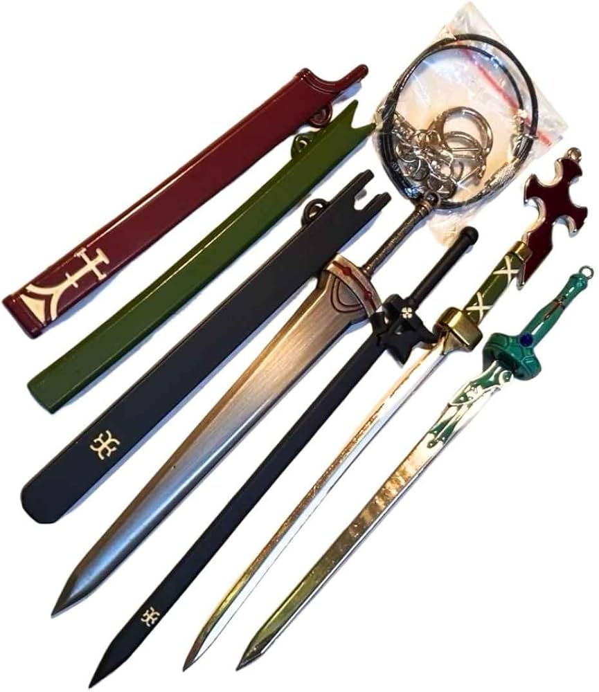 Amazon.co.jp: キーホルダー ソードアートオンライン セット SAO 刀 剣
