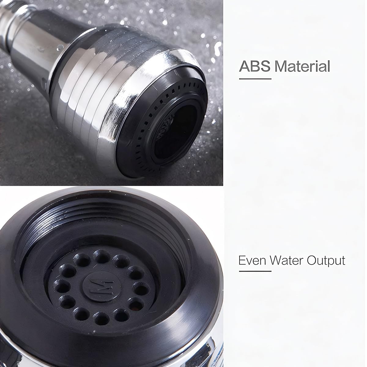 Filtro extensor de grifo con aireador, extensión universal de boquilla giratoria para fregadero, ahorro de agua de filtración multicapa para baño y cocina, cabezal rociador de grifo fácil de instalar — view 6