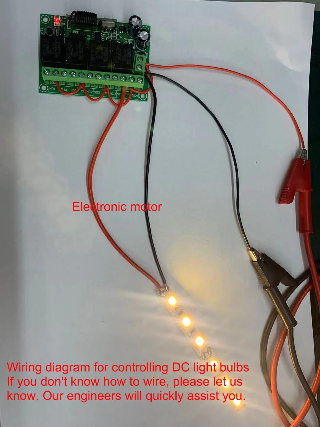 Interruptor de control remoto inalámbrico 12 V 24 V módulo de interruptor de relé con 6 mandos a distancia de alta sensibilidad mediante control de pared de luces, motores y bombas de agua