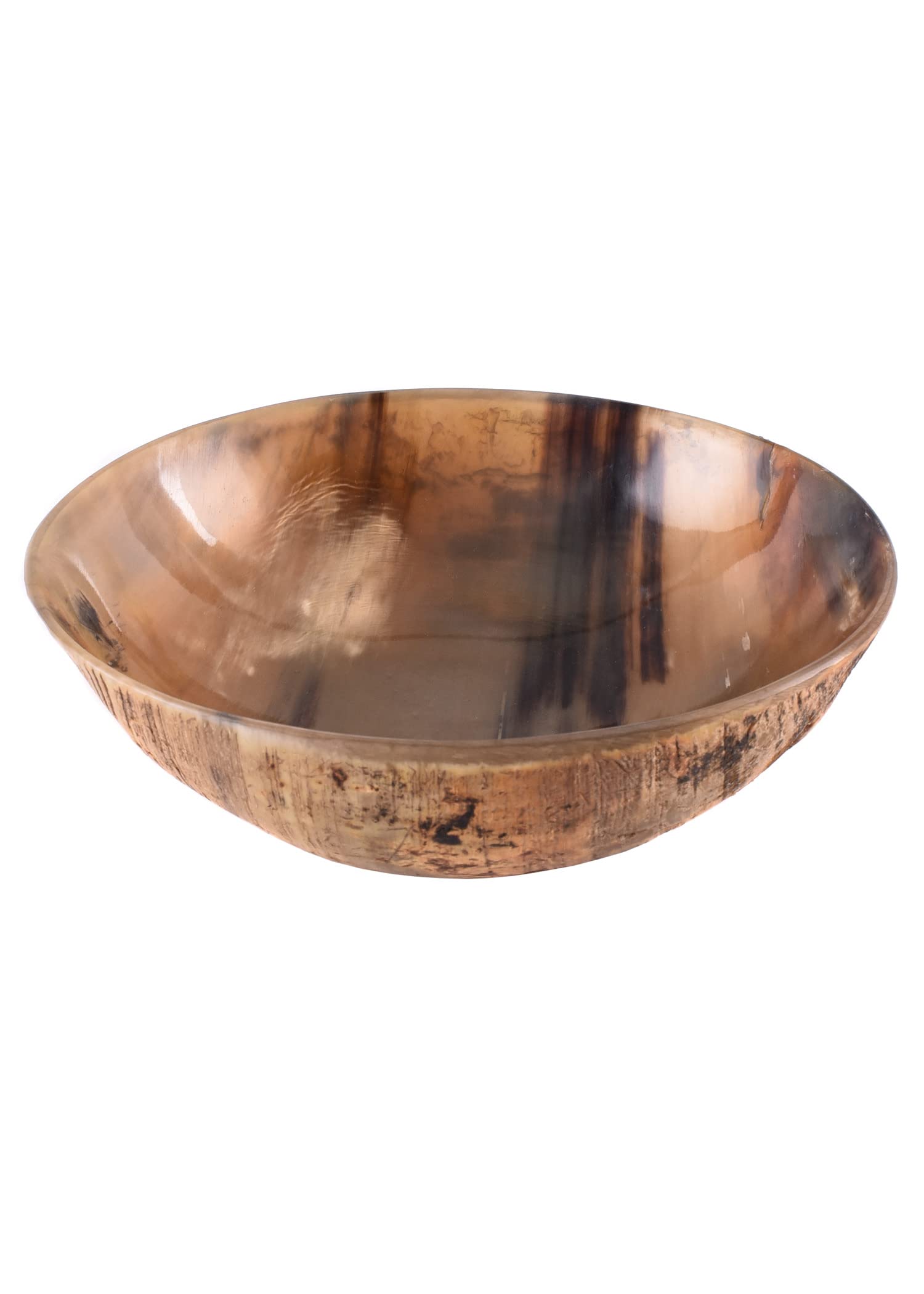 AYZCORP Set di 6 ciotole in corno vichinghe norrene, rievocazione medievale, realizzate a mano per servire e rasare, regalo per mamma, padre, marito, regalo di Natale, finitura lucida (12,7 cm di