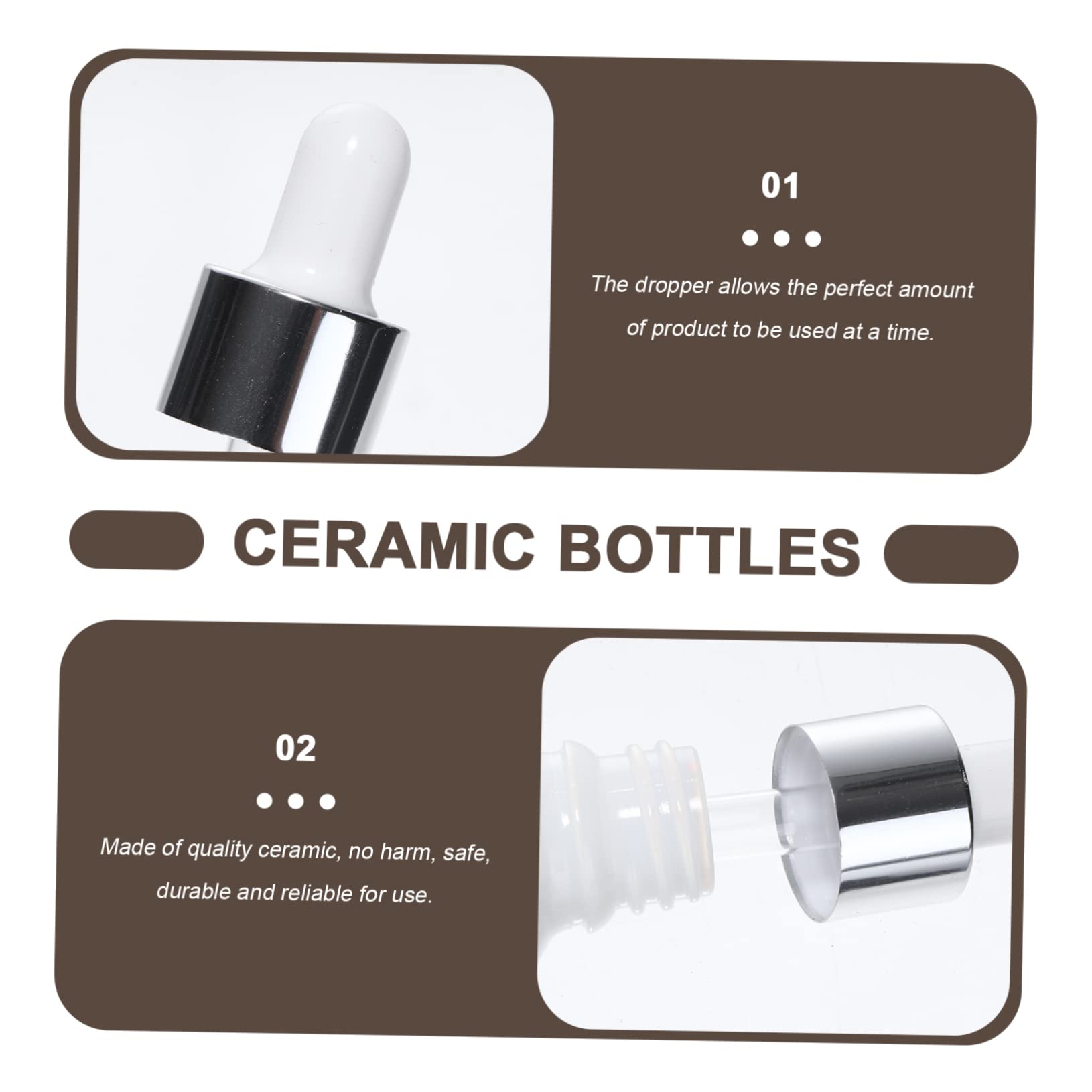 minkissy botellas cuentagotas para perfumes, botellas vacías para los ojos, dispensador de vidrio, dispensador de gotero líquido, botella de pipeta de esencial, cuentagotas de vidrio, frasco