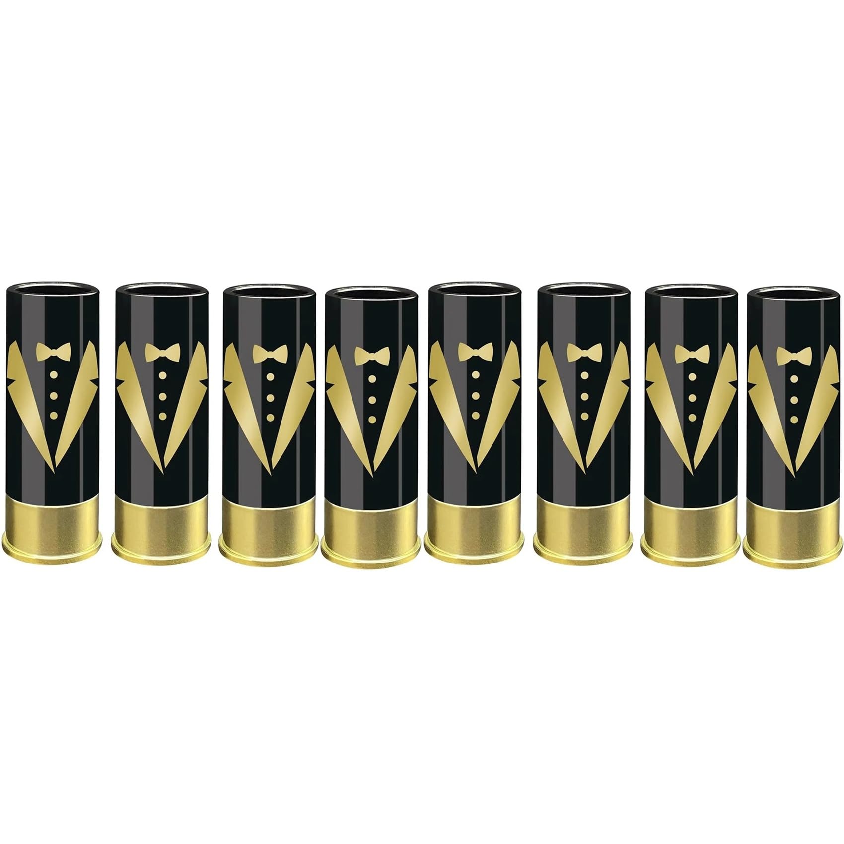 Hndhbfgrt 8PCS 12 Gauge Shot Glasses Tequila Shot Glass Glasses Bulk Set of 8 for Groomsmen Man