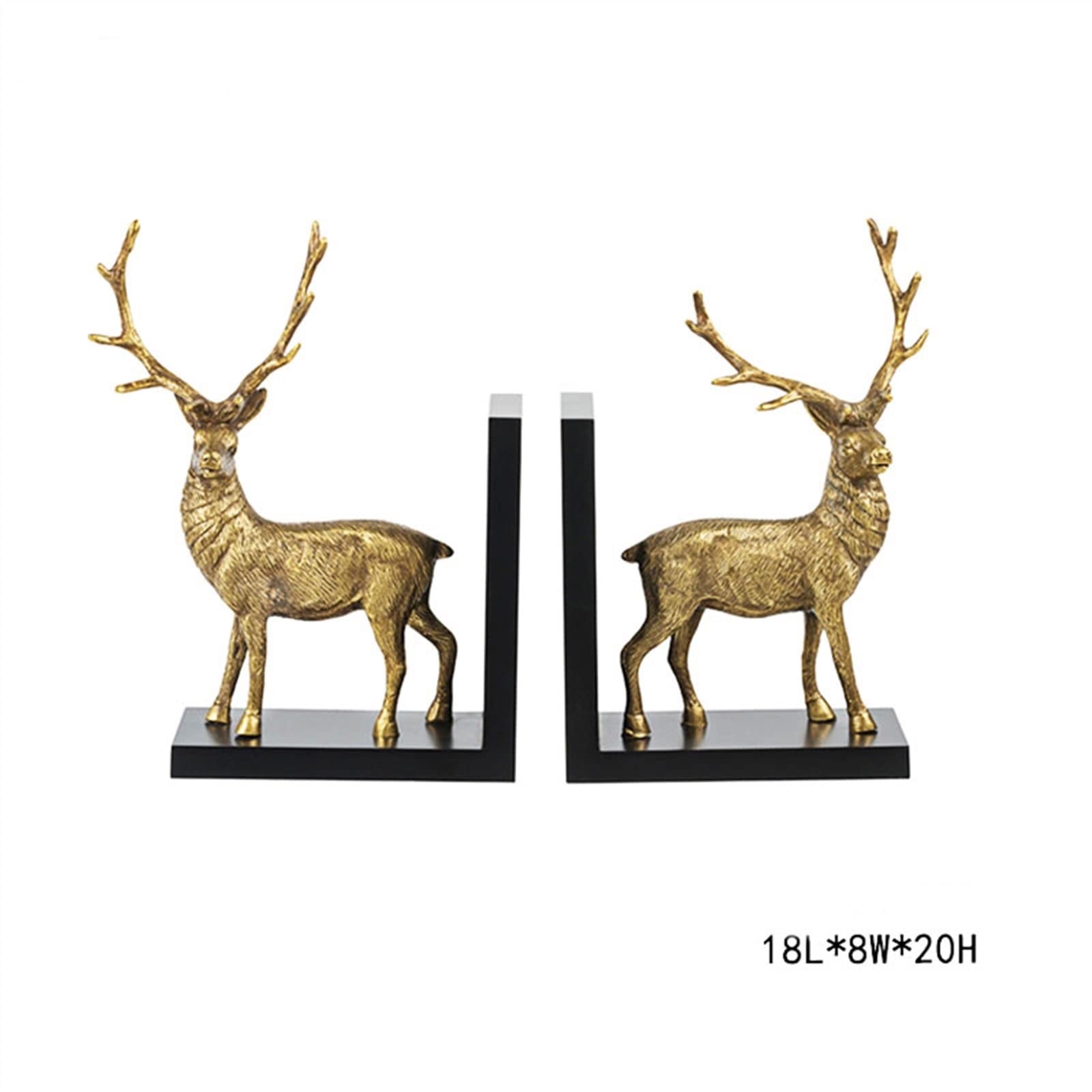 Scaffali Lussuosi Fermalibri Cervi, Decorativi Moderni in Rame Ceramica for Ripiani Antiscivolo Portalibri Unici for Arredamento Home Office Supporto per i libri