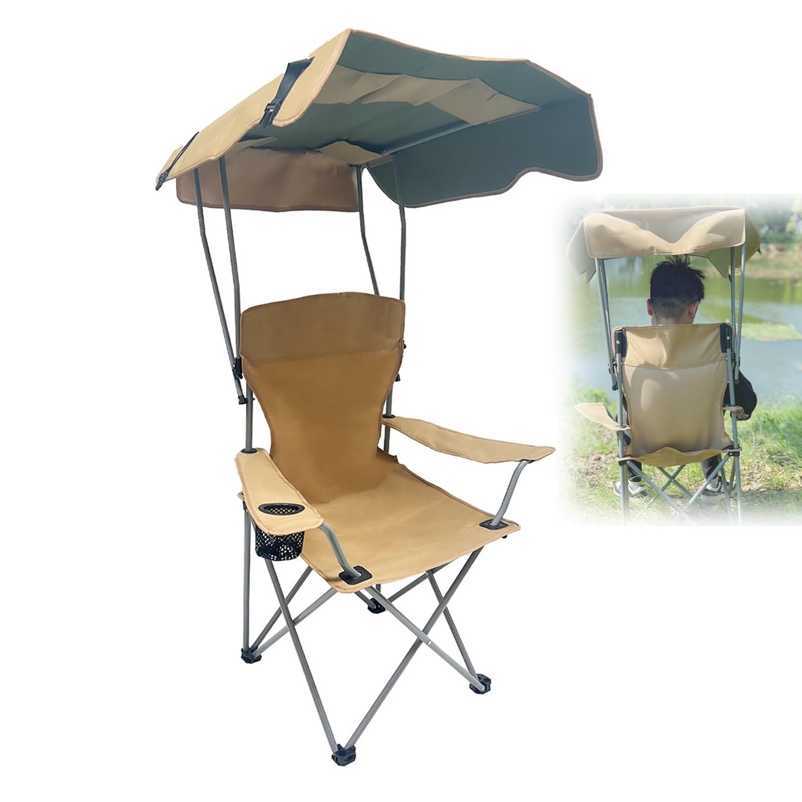 Amazon.co.jp: 屋根付きチェア アウトドア チェア 屋根付き ポータブル