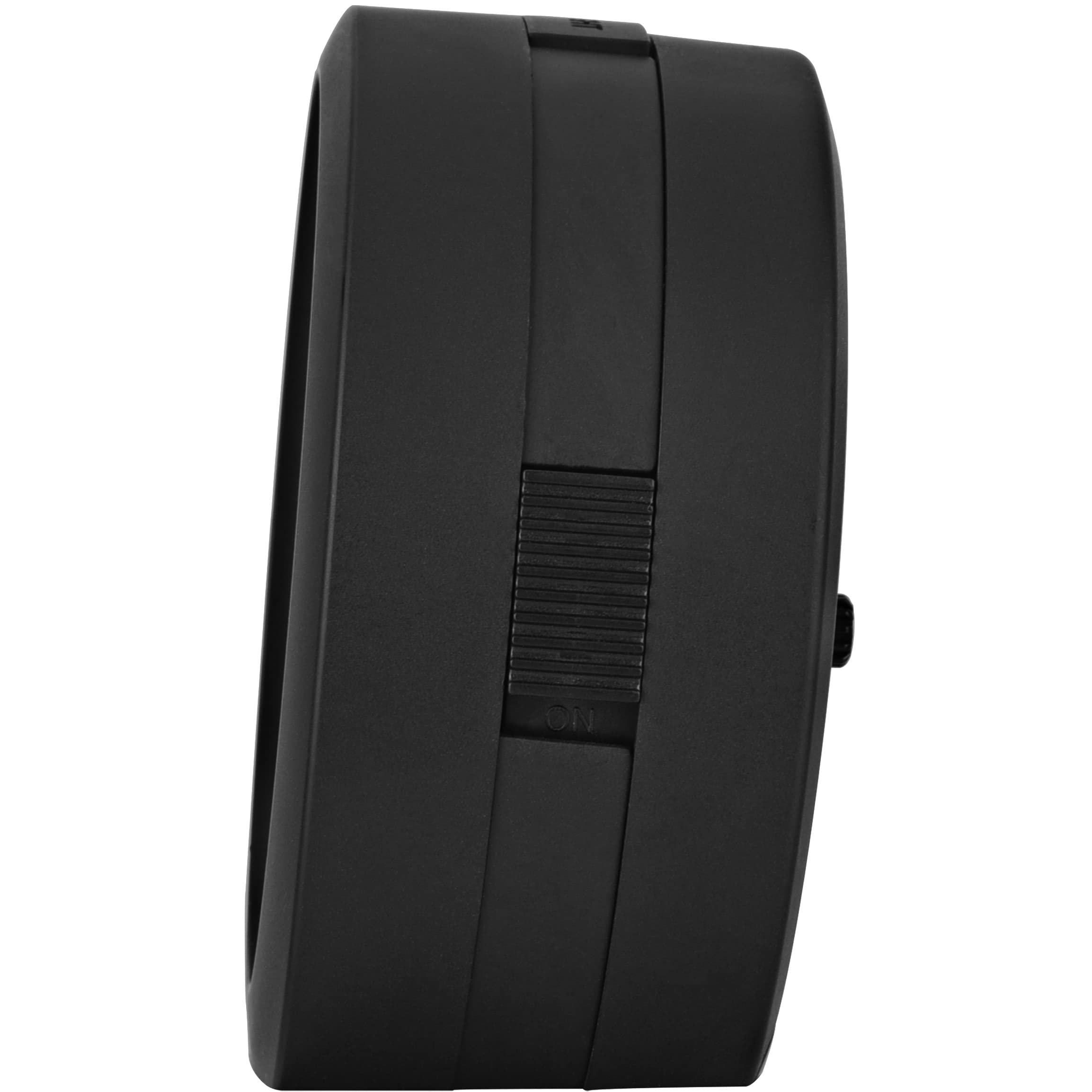 SIMSAM Wecker Kinder Jungen, Kinderwecker Jungen Ohne Ticken für Schulanfänger, Einschulung Kinder Wecker für Junge, Schulkind Lernwecker Analog mit 24 Melodien, Batterie, Snooze (Schwarz-Hellblau)