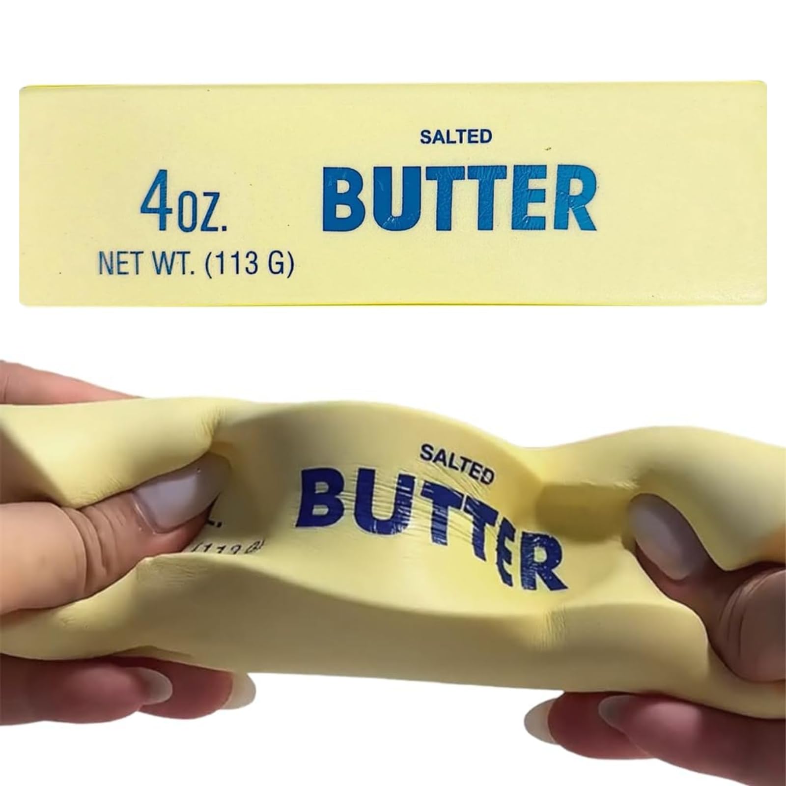 23CM Giant Butter Squishy, Jumbo Big Butter Stress Ball, Cute Sensory Fidget Stress Balls for Adults Stress & Anxiety Relief, Ideal for ADHD, Autism, Office Desk, Classroom & Party Favors (F1-14.5CM) — image 1