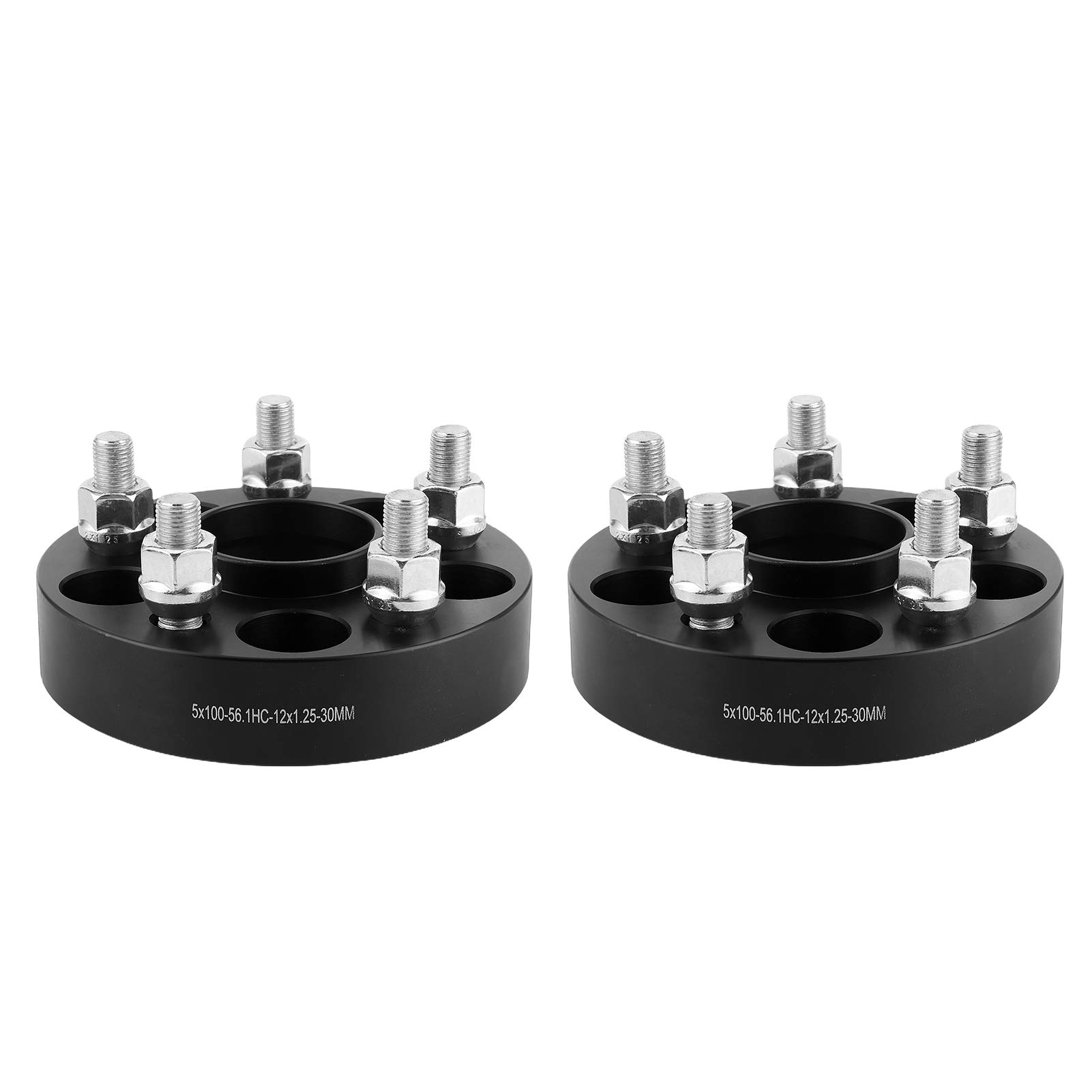 Ausla Entretoise de Roue Adaptateur de Roue centré sur Moyeu en Aluminium 30mm d'épaisseur 56.1mm Alésage M12x1.25 avec pour