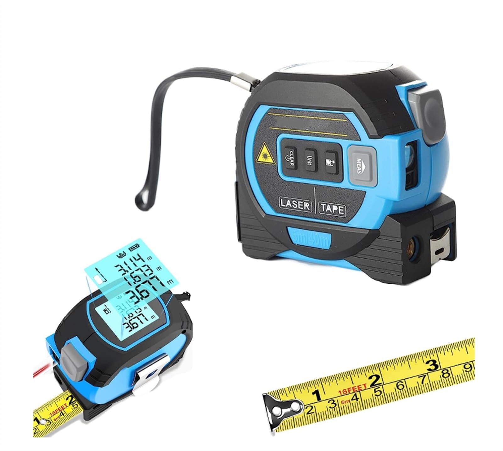Télémètre laser 3 en 1 de haute précision avec réticule vertical pour alignement