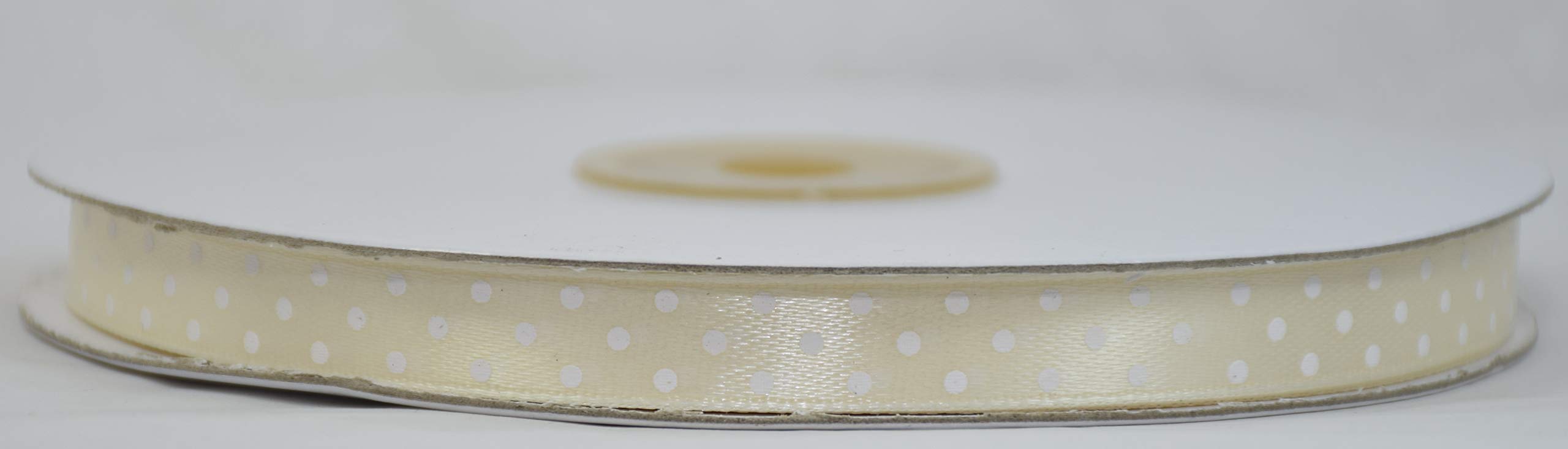 Nastro In Raso Double Face Con Pois – Larghezza 10 Mm, Lunghezza 50 Metri, Colore Tortora New, Per Confezioni E Craft - 4